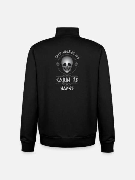 Cabin #13 in Camp Half Blood, Child of Hades - Unisex Organic Zip Sweatshirt by Stanley/Stella - black