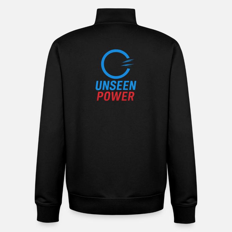Energizing Power Abstraktes Design - Unisex Organic Zip Sweatshirt von Stanley/Stella - Schwarz