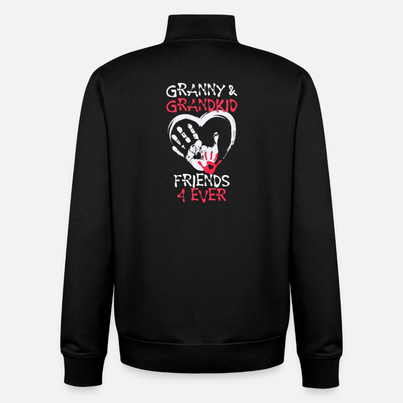Enkelkind Großmutter Oma Lieblingsoma Statement - Unisex Organic Zip Sweatshirt von Stanley/Stella - Schwarz