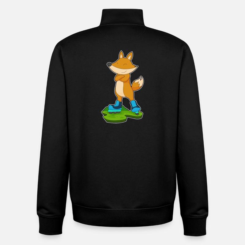 Fuchs Inline skating Inline skates - Unisex Organic Zip Sweatshirt von Stanley/Stella - Schwarz