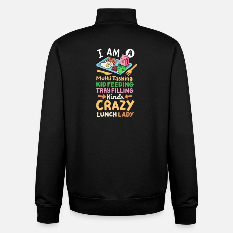Cafeteria-Crew der Schulkantine - Unisex Organic Zip Sweatshirt von Stanley/Stella - Schwarz