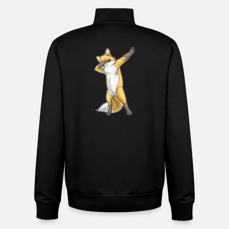 Fox Hip Hop Dance - Unisex Organic Zip Sweatshirt by Stanley/Stella - black
