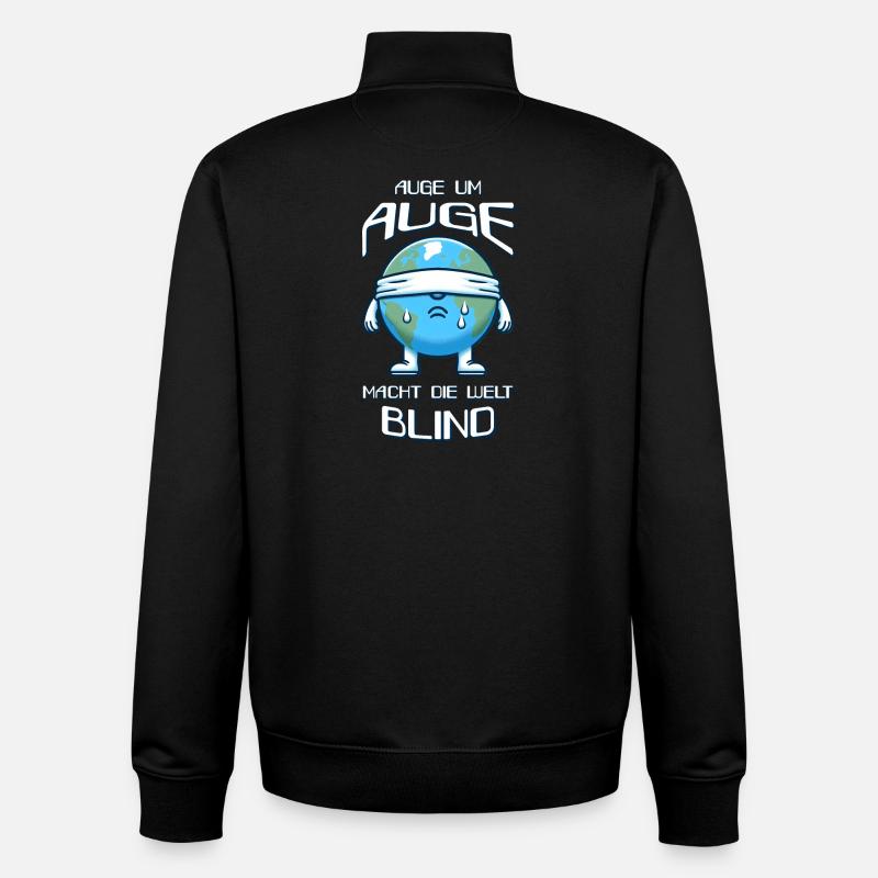 An eye for an eye - Unisex Organic Zip Sweatshirt by Stanley/Stella - black