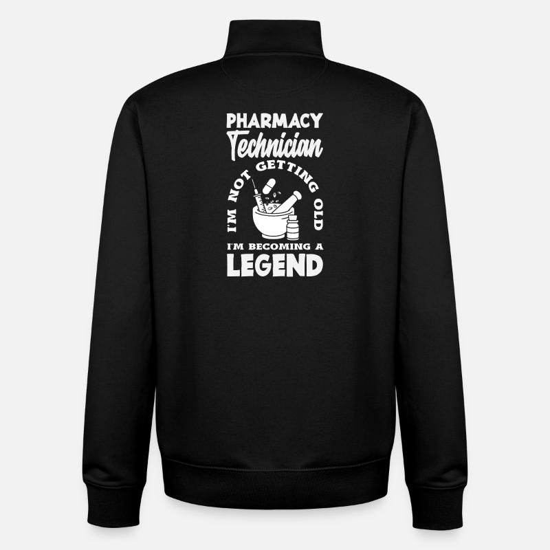 Pharmacist Pharmaceutical Technical - Unisex Organic Zip Sweatshirt by Stanley/Stella - black
