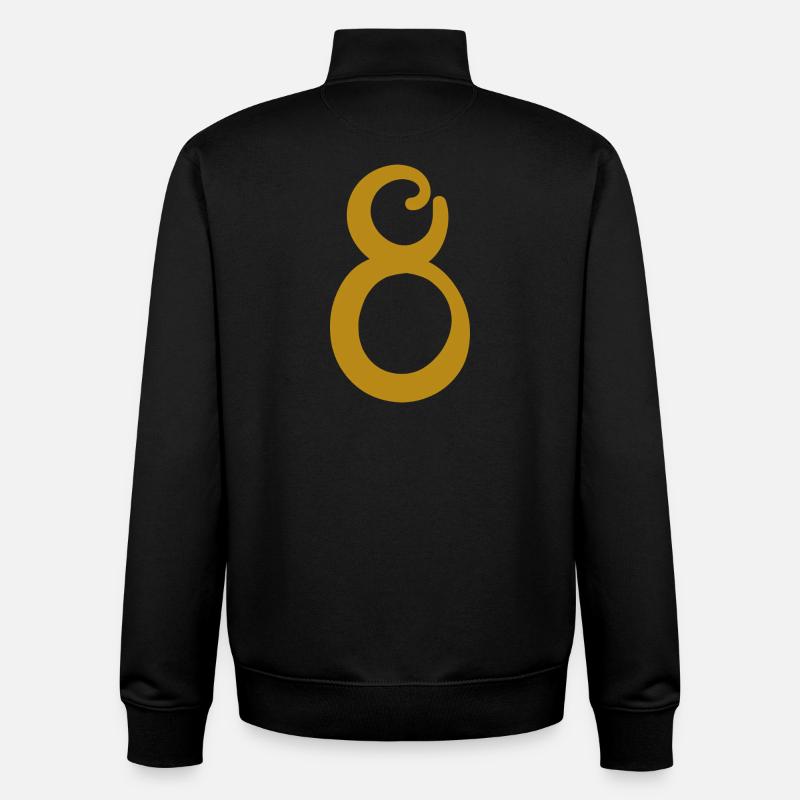 8 - Sweat zippé unisexe en coton bio Stanley/Stella - noir