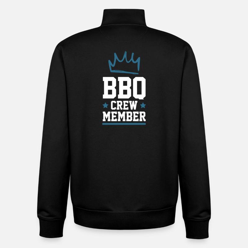 Bbq Crew - Unisex Organic Zip Sweatshirt by Stanley/Stella - black