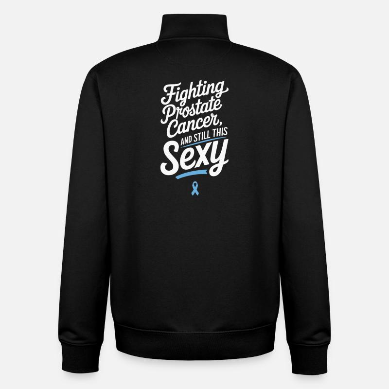 Sexy Gegen Prostatakrebs - Unisex Organic Zip Sweatshirt von Stanley/Stella - Schwarz