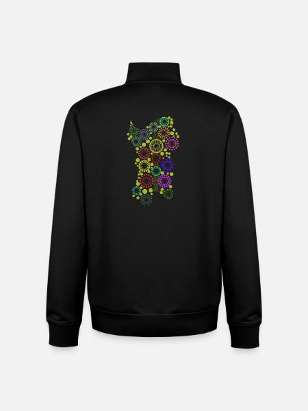 sardinien in Farbe2 - Unisex Organic Zip Sweatshirt von Stanley/Stella - Schwarz