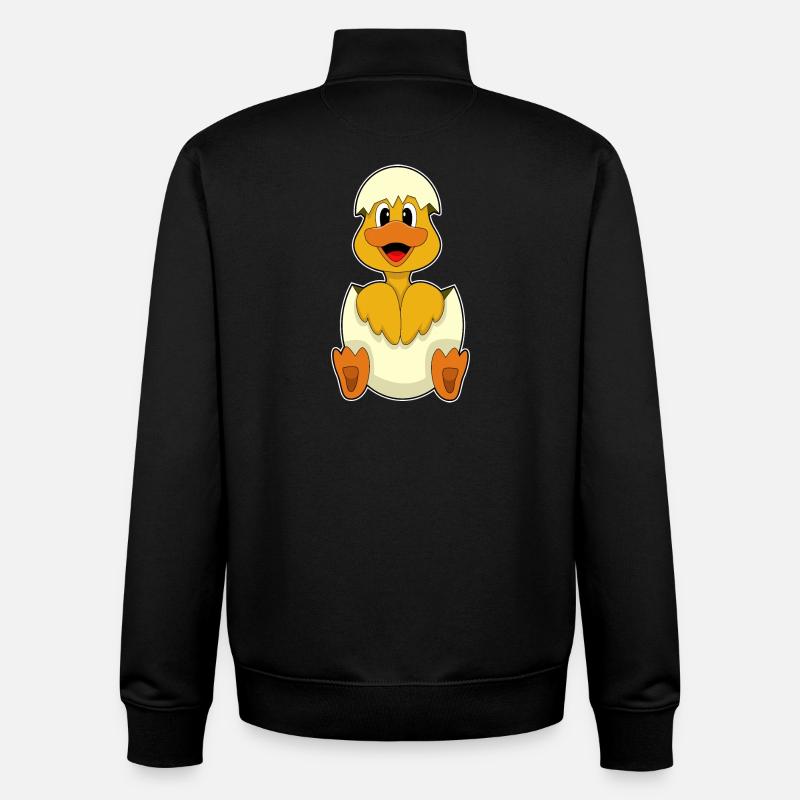 Duck egg - Unisex Organic Zip Sweatshirt by Stanley/Stella - black