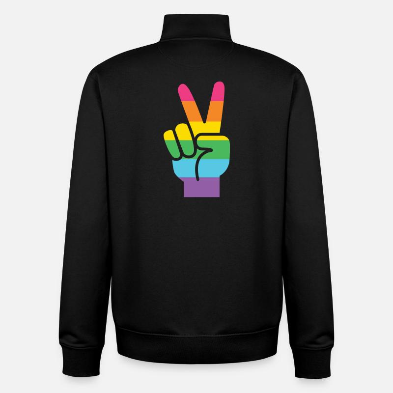 LGBT Pride Month - LGBT Pride - Unisex Organic Zip Sweatshirt by Stanley/Stella - black
