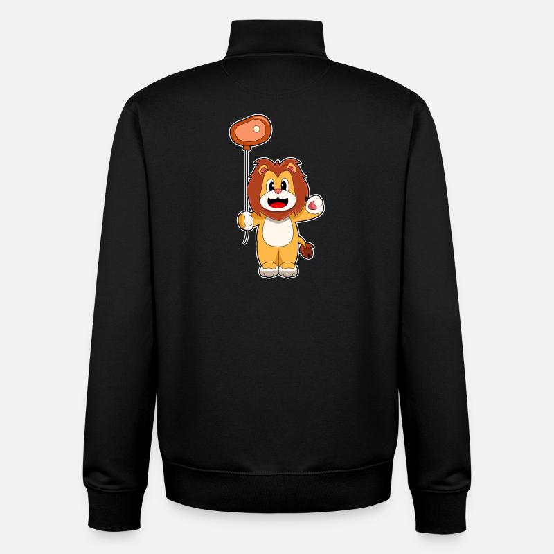 Löwe Luftballon  - Unisex Organic Zip Sweatshirt von Stanley/Stella - Schwarz