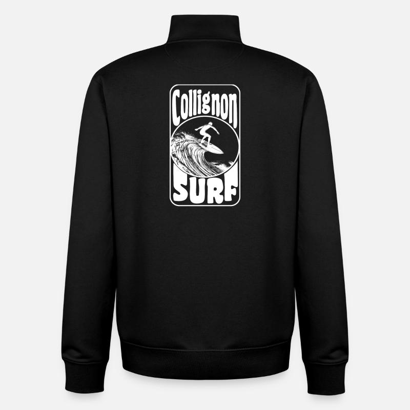 Collignon - Unisex Organic Zip Sweatshirt by Stanley/Stella - black