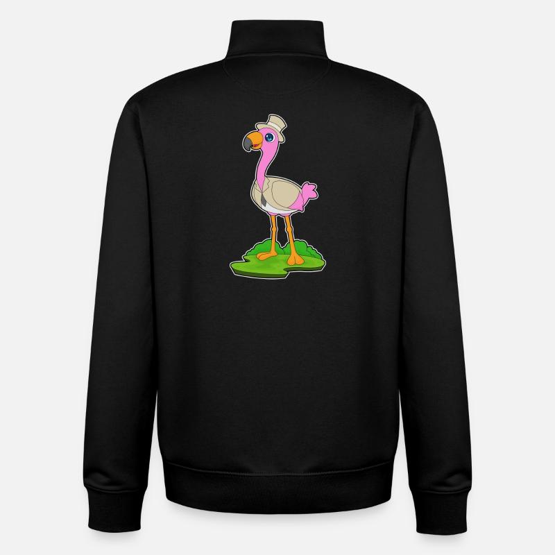Flamingo Groom Blazer Mariage - Sweat zippé unisexe en coton bio Stanley/Stella - noir
