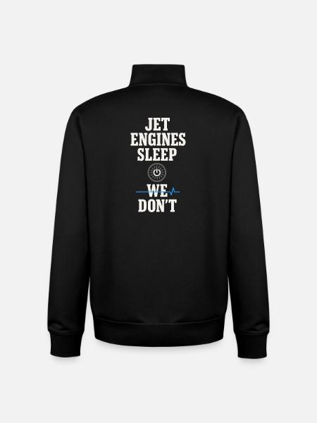 Nachtschichtrampe Des Bodenpersonals Am - Unisex Organic Zip Sweatshirt von Stanley/Stella - Schwarz