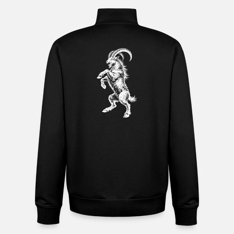 ChumziG - Sweat zippé unisexe en coton bio Stanley/Stella - noir