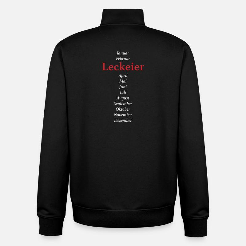 Leck Eier - Unisex Organic Zip Sweatshirt von Stanley/Stella - Schwarz
