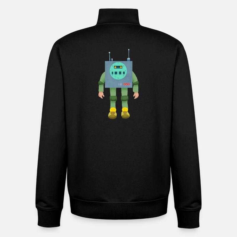 Robo-Junge - Unisex Organic Zip Sweatshirt von Stanley/Stella - Schwarz