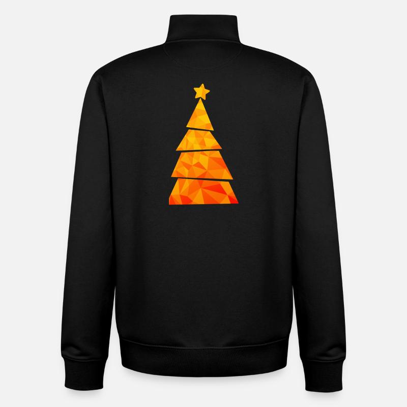 Sapin de Noël - Weihnachtsbaum - Weihnachten - Sweat zippé unisexe en coton bio Stanley/Stella - noir