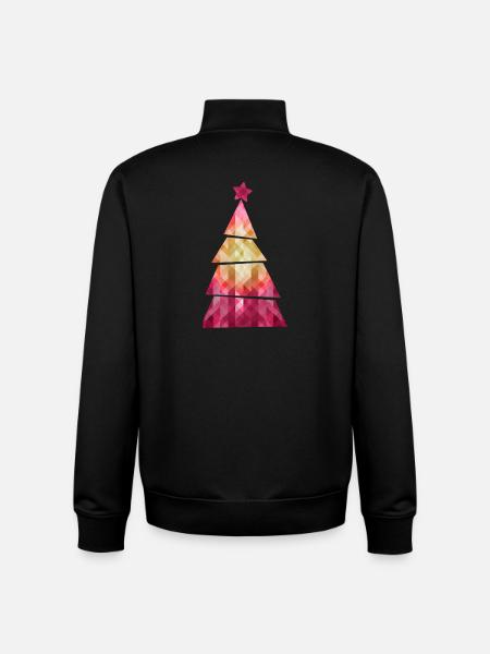 Christmas Tree - Weihnachtsbaum - Weihnachten - Unisex Organic Zip Sweatshirt by Stanley/Stella - black