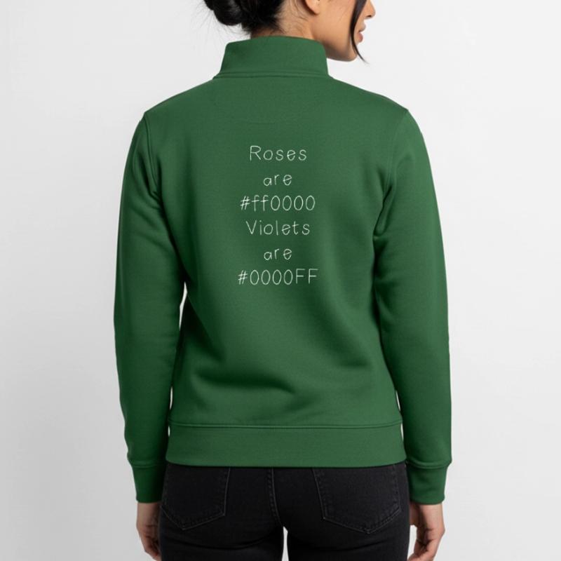 Blague sur le code couleur hexadécimal pour développeurs, codeurs et web... Sweat zippé unisexe en coton bio Stanley/Stella