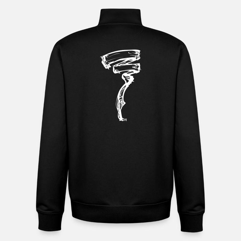Vent énergique - Sweat zippé unisexe en coton bio Stanley/Stella - noir