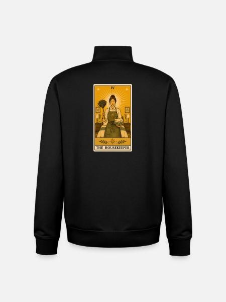 Housekeeper | Household Tarot - Unisex Organic Zip Sweatshirt by Stanley/Stella - black
