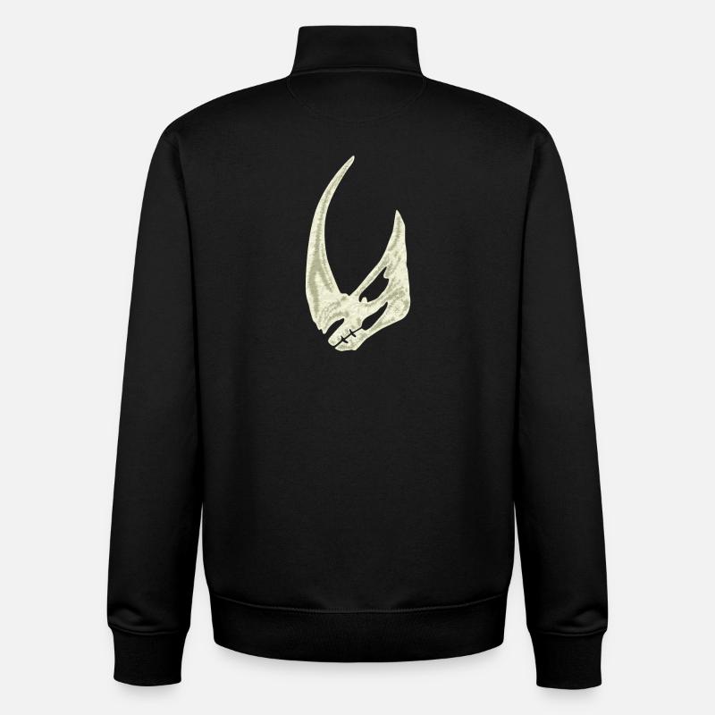 Le mudhorn - Sweat zippé unisexe en coton bio Stanley/Stella - noir