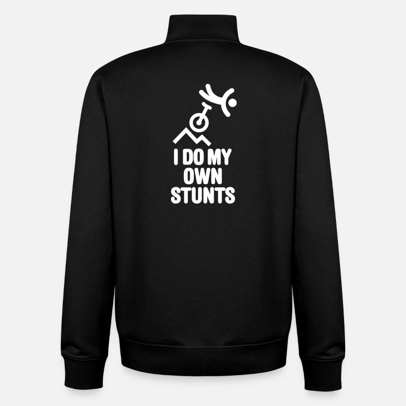 Offroad-Einrad Berg-Einrad MUni Mountain unicycle - Unisex Organic Zip Sweatshirt von Stanley/Stella - Schwarz
