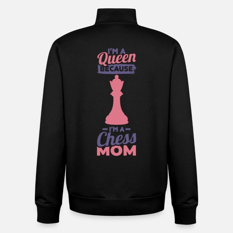 Schach Mutter - Unisex Organic Zip Sweatshirt von Stanley/Stella - Schwarz