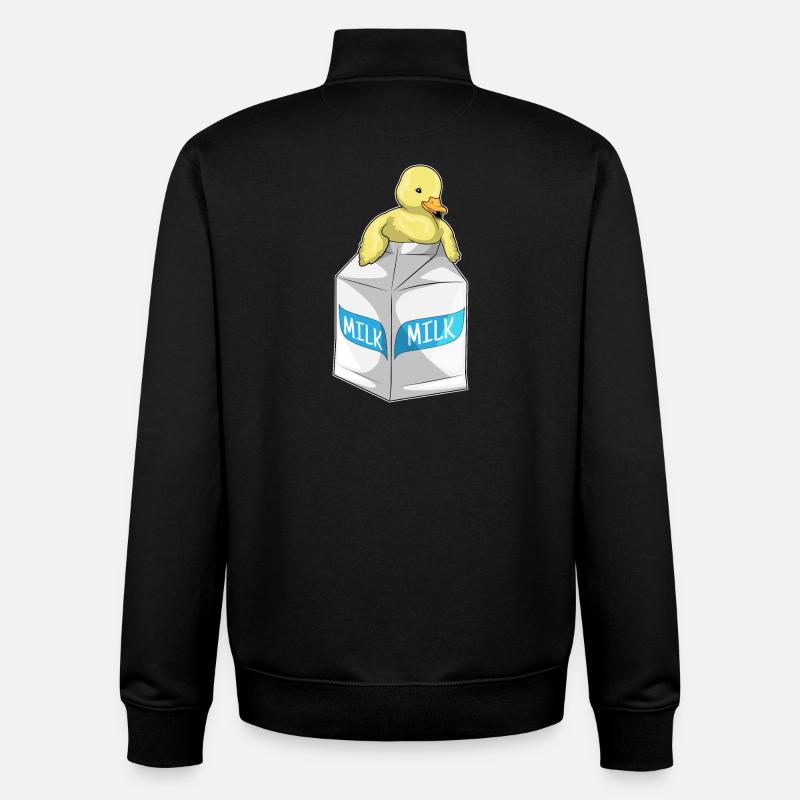 Duck Milk - Unisex Organic Zip Sweatshirt by Stanley/Stella - black