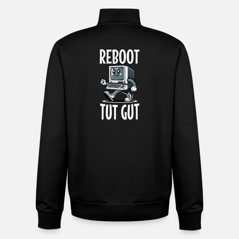 Reboot Tut Gut Administrator - Unisex Organic Zip Sweatshirt von Stanley/Stella - Schwarz