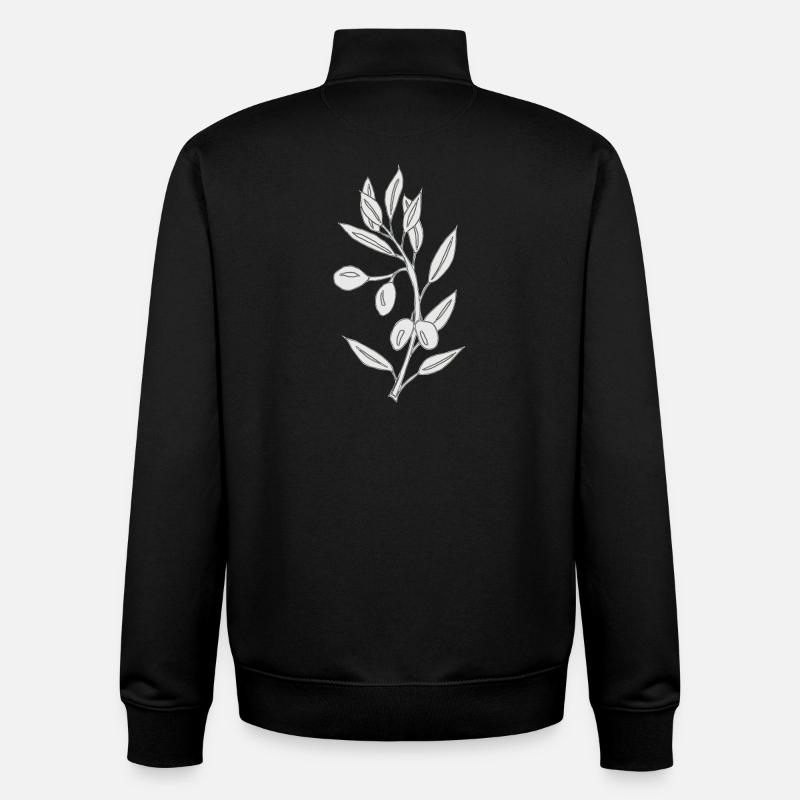 olive grau - Unisex Organic Zip Sweatshirt von Stanley/Stella - Schwarz