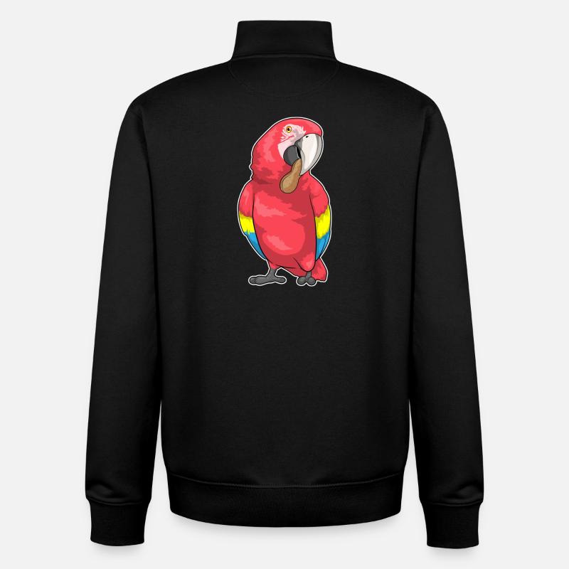 Parrot Peanut - Unisex Organic Zip Sweatshirt by Stanley/Stella - black
