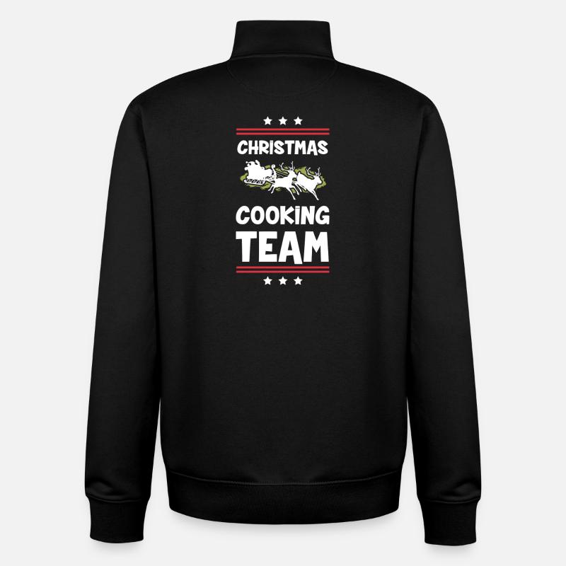 Weihnachts Kochen Backen Team - Unisex Organic Zip Sweatshirt von Stanley/Stella - Schwarz