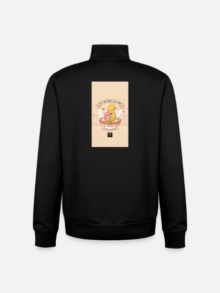 Tasty Threads Ramen - Unisex Organic Zip Sweatshirt by Stanley/Stella - black