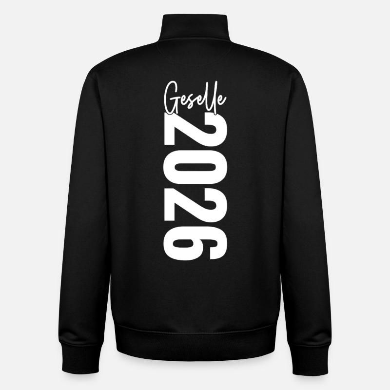 Geselle 2026 - Unisex Organic Zip Sweatshirt von Stanley/Stella - Schwarz