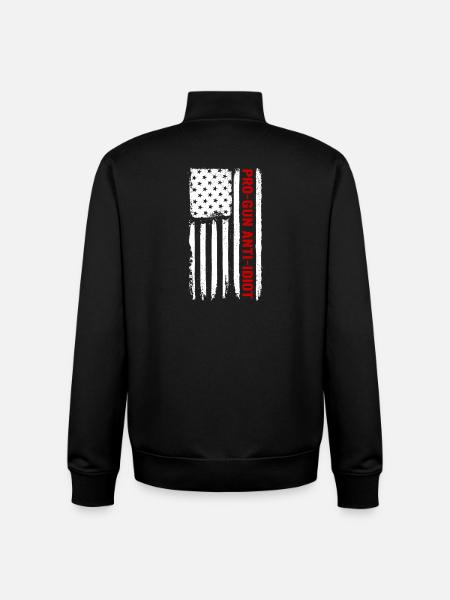 Pro-guns, anti-idiot - Unisex Organic Zip Sweatshirt by Stanley/Stella - black