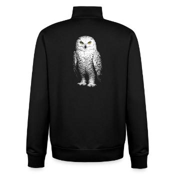 Schneeeule - Unisex Organic Zip Sweatshirt von Stanley/Stella - Schwarz - Hinten - AI Model Male 185 light (185cm)