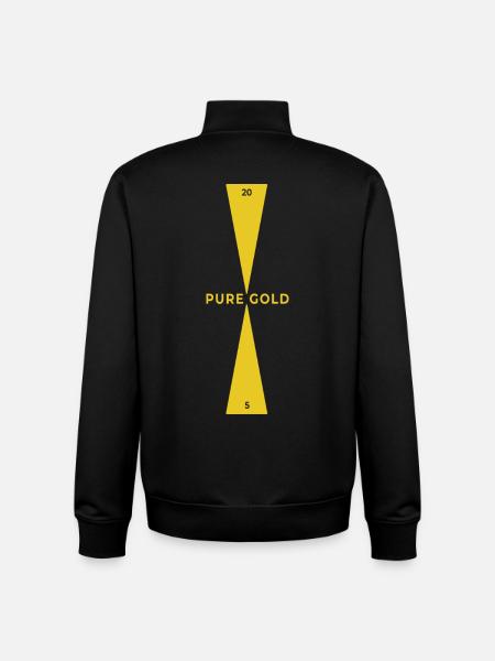 Backgammon | Pure Gold | Golden Point - Unisex Organic Zip Sweatshirt by Stanley/Stella - black