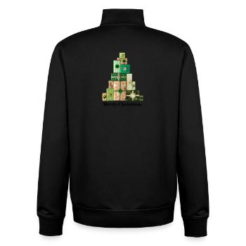Mess - Unisex Organic Zip Sweatshirt by Stanley/Stella - black - Back - AI Model Male 185 light (185cm)