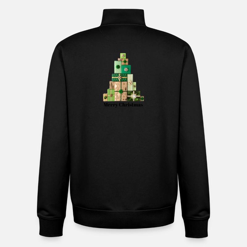Bescherung - Unisex Organic Zip Sweatshirt von Stanley/Stella - Schwarz