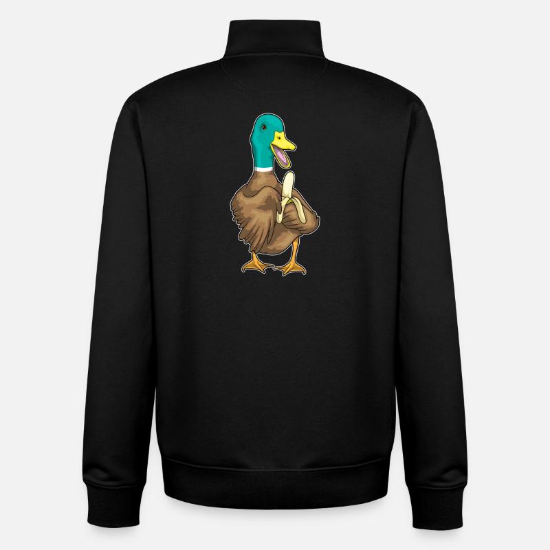 Ente Banane - Unisex Organic Zip Sweatshirt von Stanley/Stella - Schwarz