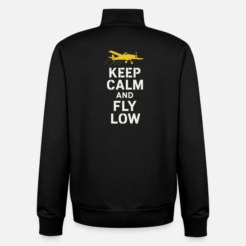 Ländliche Luftfahrt Landwirtschaft Pilotgeschenk - Unisex Organic Zip Sweatshirt von Stanley/Stella - Schwarz