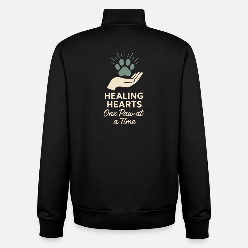Tierheimmitarbeiter, Tierrettungs-freiwilliger - Unisex Organic Zip Sweatshirt von Stanley/Stella - Schwarz