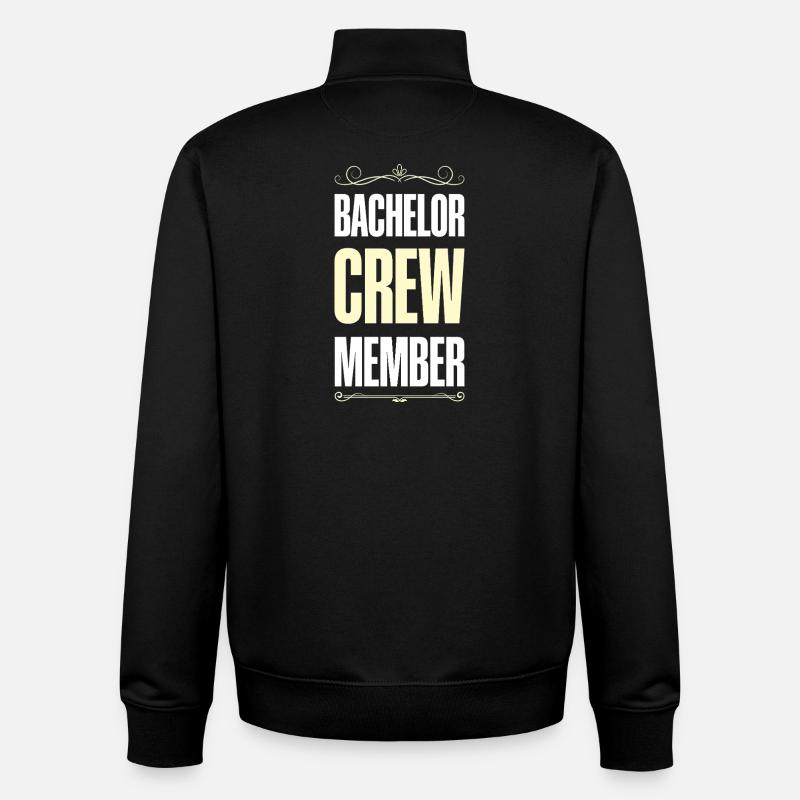 Bachelor Crew - Unisex Organic Zip Sweatshirt von Stanley/Stella - Schwarz