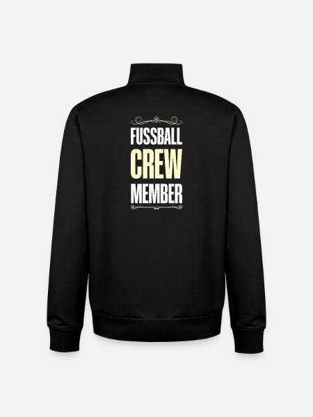 Fussball Crew - Unisex Organic Zip Sweatshirt von Stanley/Stella - Schwarz