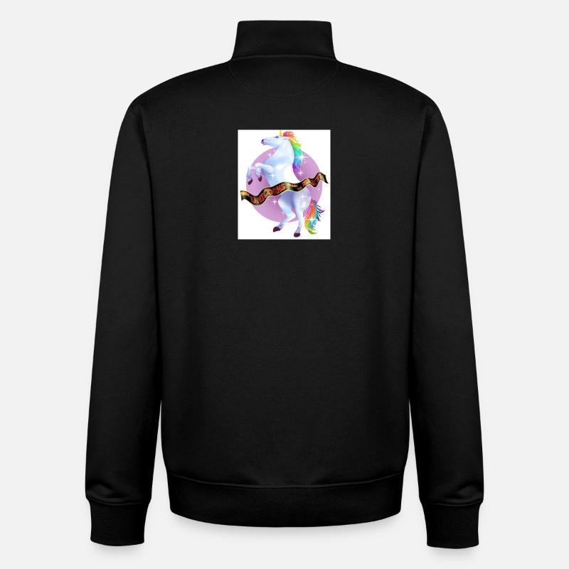 als Einhörner die Erde beherrschten - Unisex Organic Zip Sweatshirt von Stanley/Stella - Schwarz