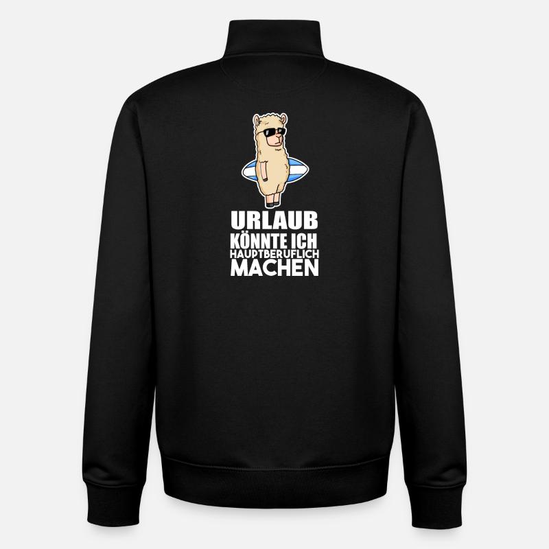 Urlaub Surfen - Unisex Organic Zip Sweatshirt von Stanley/Stella - Schwarz