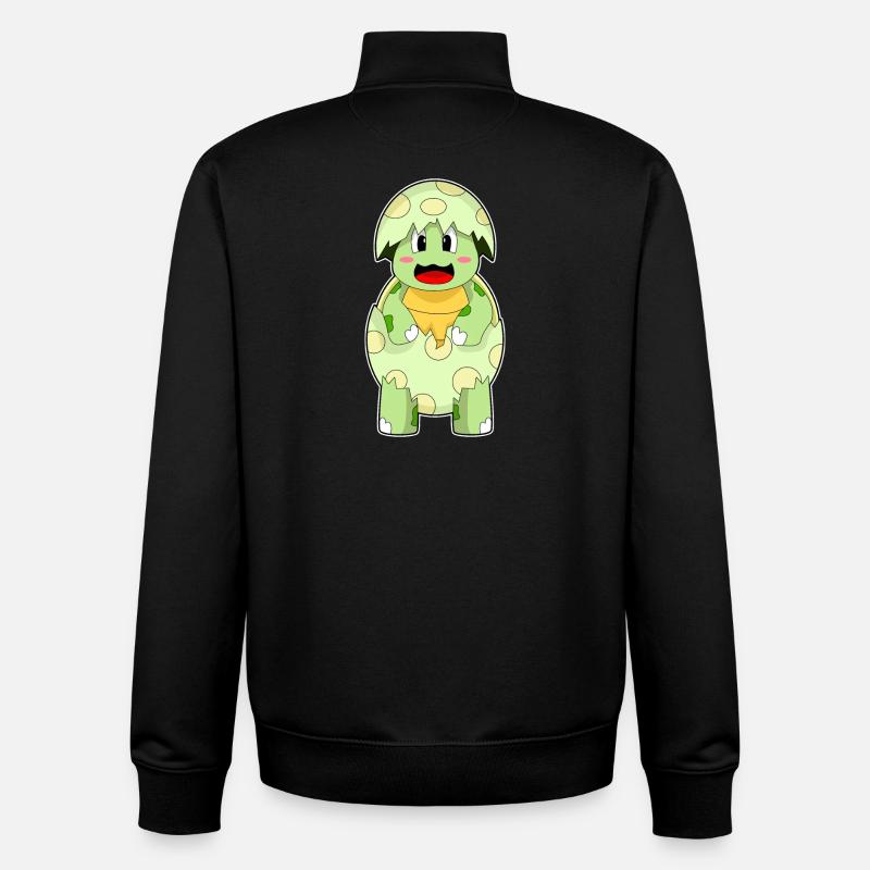 Turtle Eggshell - Unisex Organic Zip Sweatshirt by Stanley/Stella - black