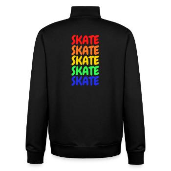 Skate - Unisex Organic Zip Sweatshirt von Stanley/Stella - Schwarz - Hinten - AI Model Male 185 light (185cm)